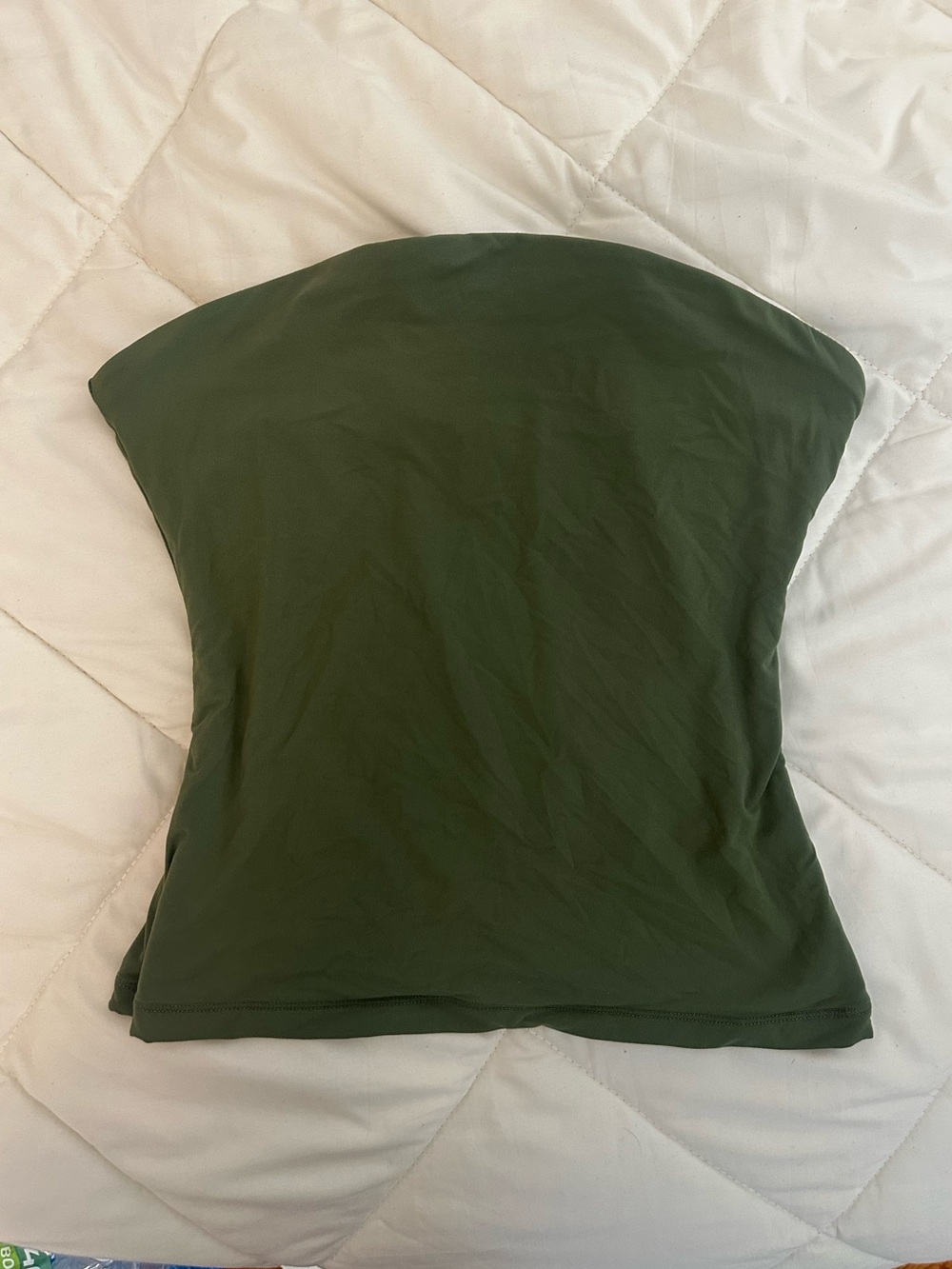 Suuksess Olive Green Tube Top Size Small